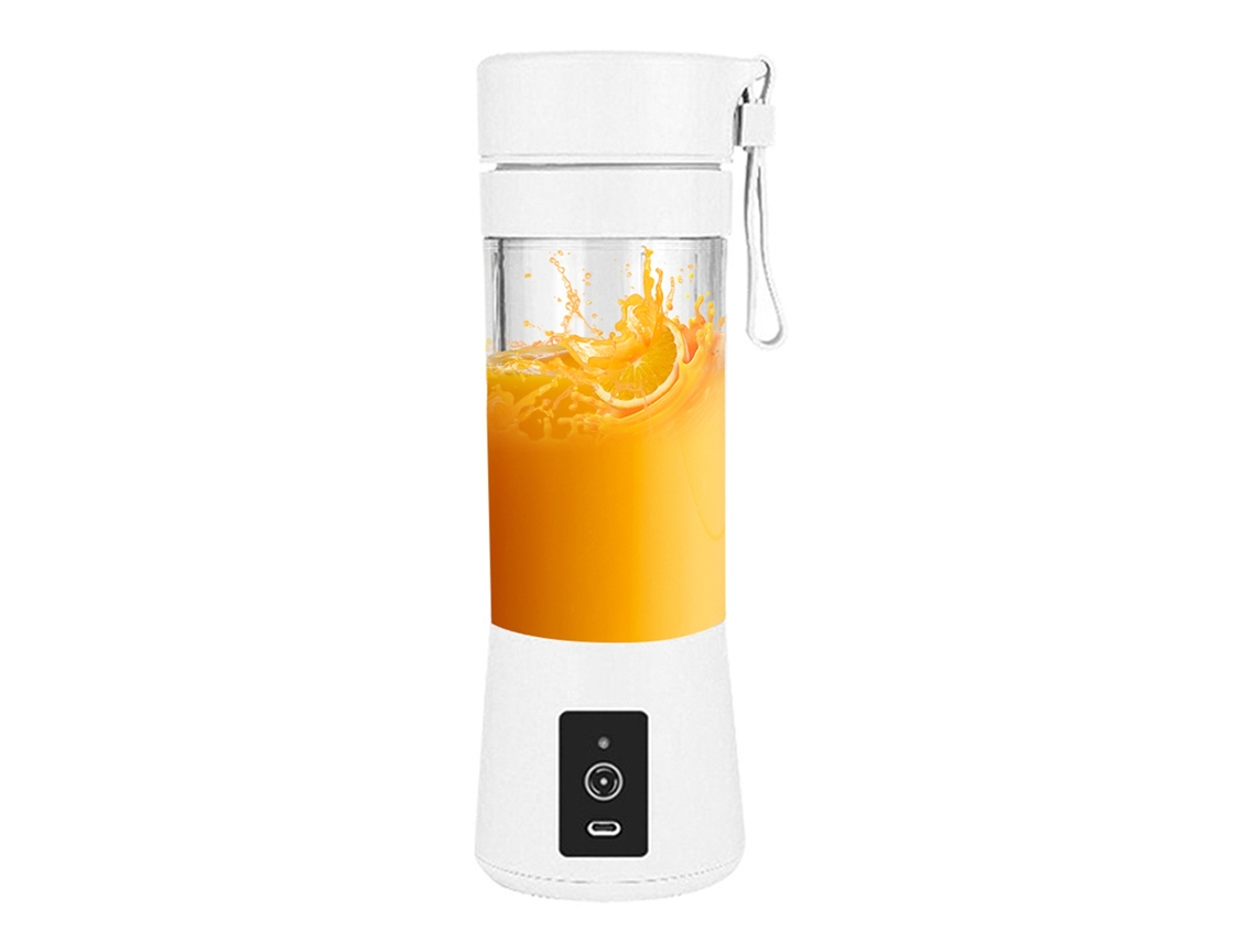 Licuadora Portátil Usb De 2000 Mah, 380 Ml, 6 Cuchillas, Batería Recargable Para Batidos, Smoothies Y Viajes.