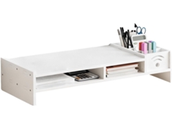 O Soporte Para Monitor, Almacenamiento De Escritorio, Estante De 2 Niveles, Altura 109
