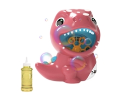 Ats-máquina De Burbujas De Dinosaurio Eléctrica Para Niños, Fabricador Automático Con Luces, Juguete Exterior, Regalo Para Niños