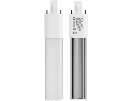 Lámpara compacta LED de 6 W y 2 pines, iluminación de bombilla de tubo horizontal empotrada [blanco cálido G23]