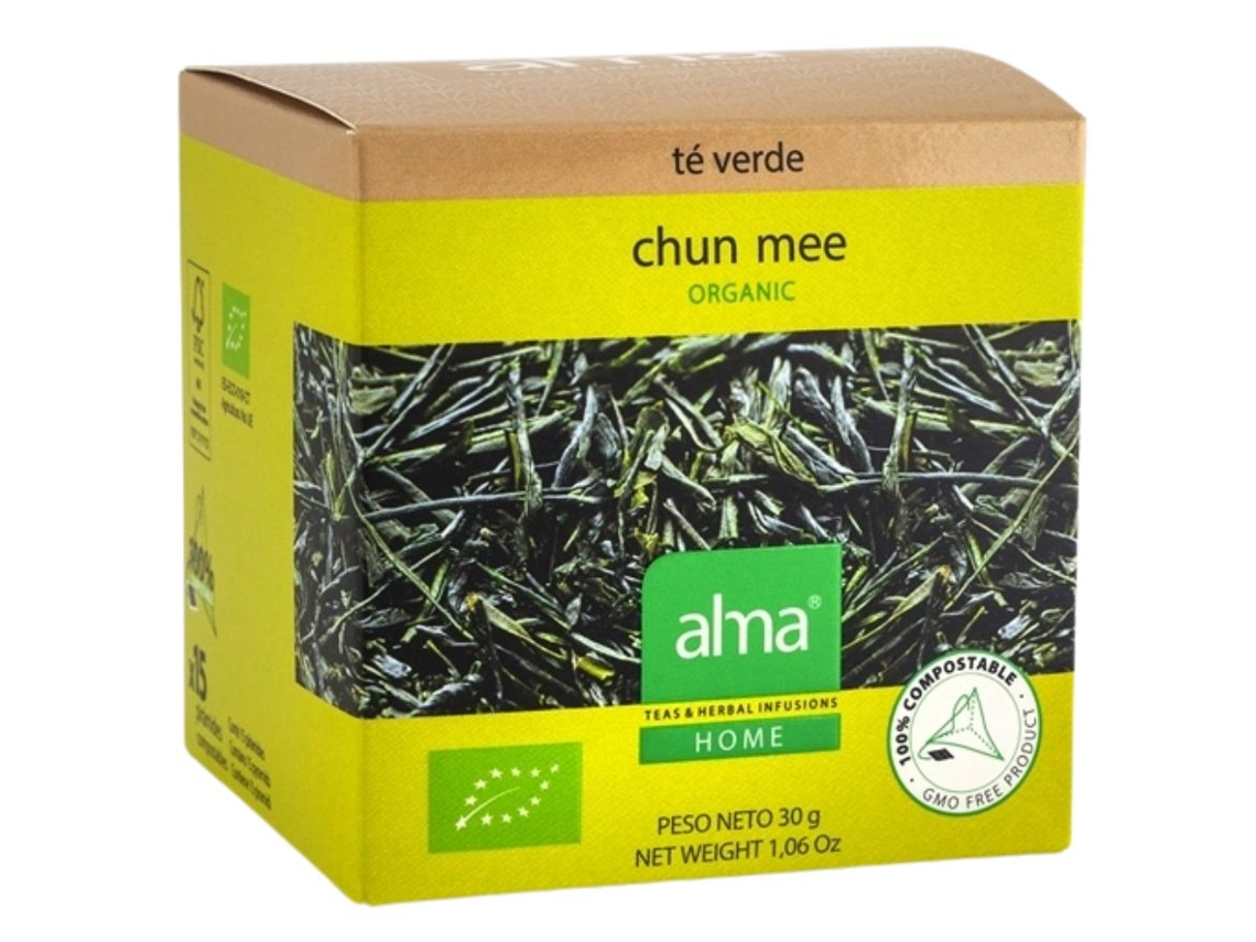 Infusion Te Verde Chun Mee Bio 15 Piramides ALMA