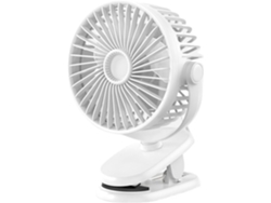 Mini Ventilador De Escritorio Usb Con Clip Rotación 360° 2 Velocidades Aire Acondicionado Silencioso Para