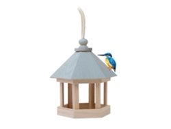 Comedero de madera Primerox para pájaros colgantes, 20x17x17cm