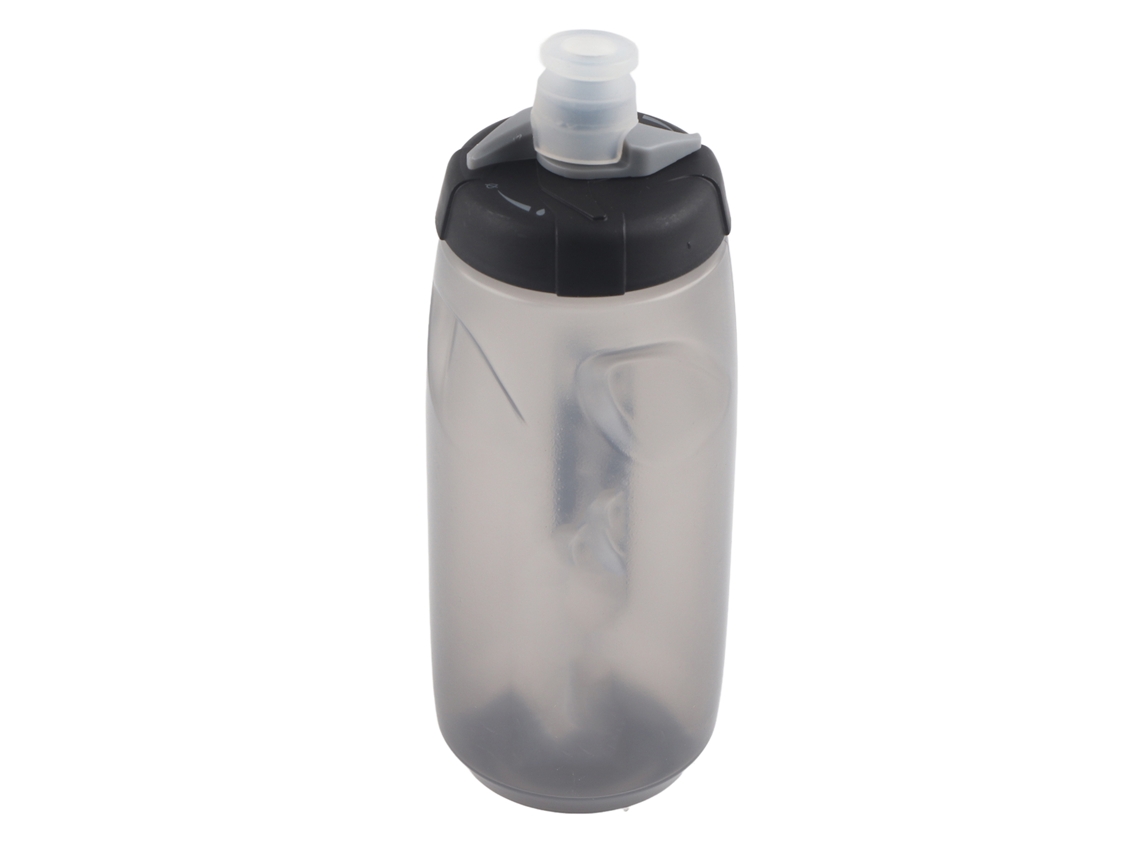 2026-botella De Agua Para Bicicleta 650ml Squeezable Durable Pp5 Silicona No Tóxica Segura Antiderrame Para Deporte Outdoor Ciclismo Gris Transparente