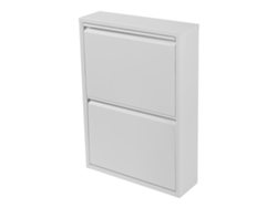 Armario para Zapatos [EN.CASA] (Blanco - Metal - 71 x 50 x 15 cm)