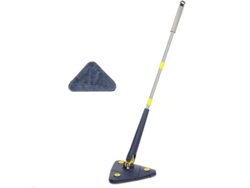 Fregona triangular giratoria de 360° ajustable 2026 con microfibra y función de vaciado automático. 1 fregona, 1 toalla.