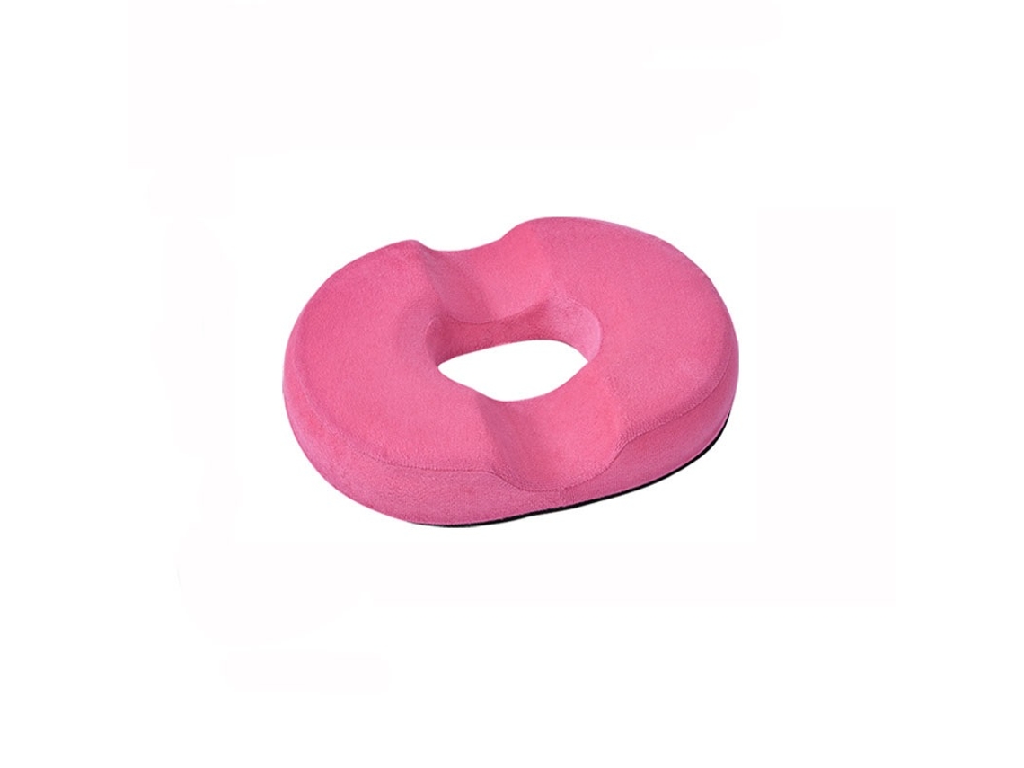 Almofada De Espuma Viscoelástica Chrui Com Infusão De Gel, Para O Cóccix, Hemorroidas E Ciática (vermelho Rosado)