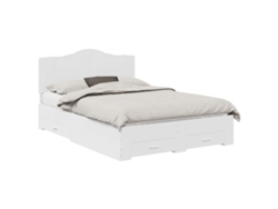 Maison Exclusive - Estructura De Cama Con Cajón 140 X 200 Cm Madera De Ingeniería