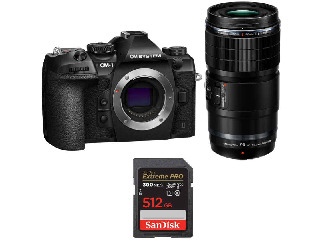 Om System Om-1 Mark Ii + Ed 90mm F/3.5 Macro Is Pro + 1 Sandisk 512gb Uhs-ii 300mb/s + Ebook “20 Consejos Para Fotos Que Impactan”
