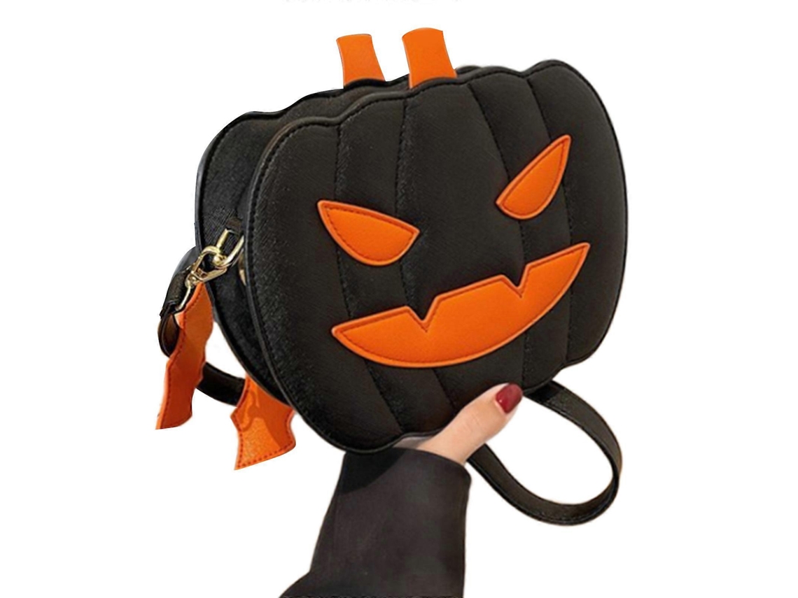 Bolso de viaje Hengrongshen para niñas, estilo Halloween, bandolera, versátil, con diseño de calabaza
