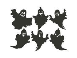 Stickers De Fantasmas De Halloween Para Decoración De Paredes Ventanas Puertas Vinilo Vdf