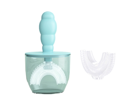 Cepillo de dientes en forma de U, cepillo de dientes manual, herramientas de limpieza oral para niños, limpieza de dientes de entrenamiento, estilo 3