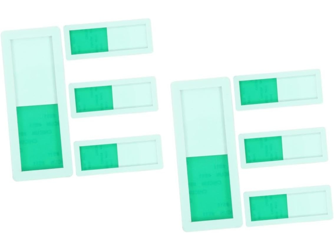 Juego de 8 letreros deslizantes de "No molestar", pegatinas de seguridad, letrero LED con texto desplazable. SFUSHOS