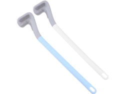Kit De Escova De Vaso Sanitário De 2 Peças, Design Elegante, Cabo Ergonômico, A Manchas, Montagem Na Parede, Prático