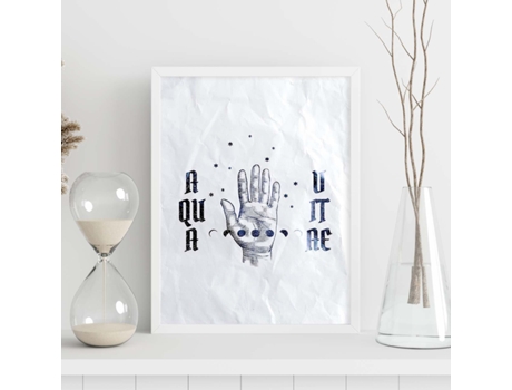 Póster NACNIC Aqua Vitae con Ilustraciones de Magia y El Mundo de Lo Oculto.