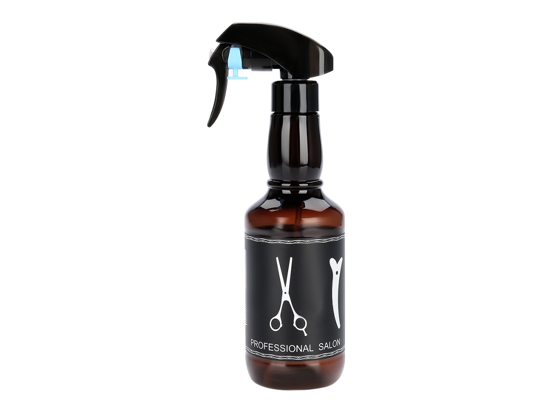 Botella De Pulverización Recargable Para Peluquería Barbería Herramienta Vintage Para Cabello Café