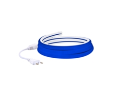 Tira Led Neón Regulable 220v Bobina 50m Azul Semicircular 180 7.5w/m Corte 100cm Ip67 Azul