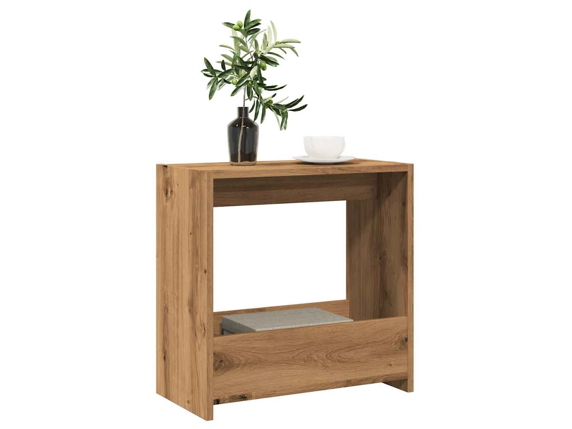 Mesa auxiliar  Mesa auxiliar  Mesa auxiliar 50x26x50cm Derivados de madera Roble artesanal Wsd551678 Lovely Home