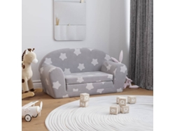 Sofá cama convertible Lovely Home Stars de tela gris (84 x 34/84 x 34)