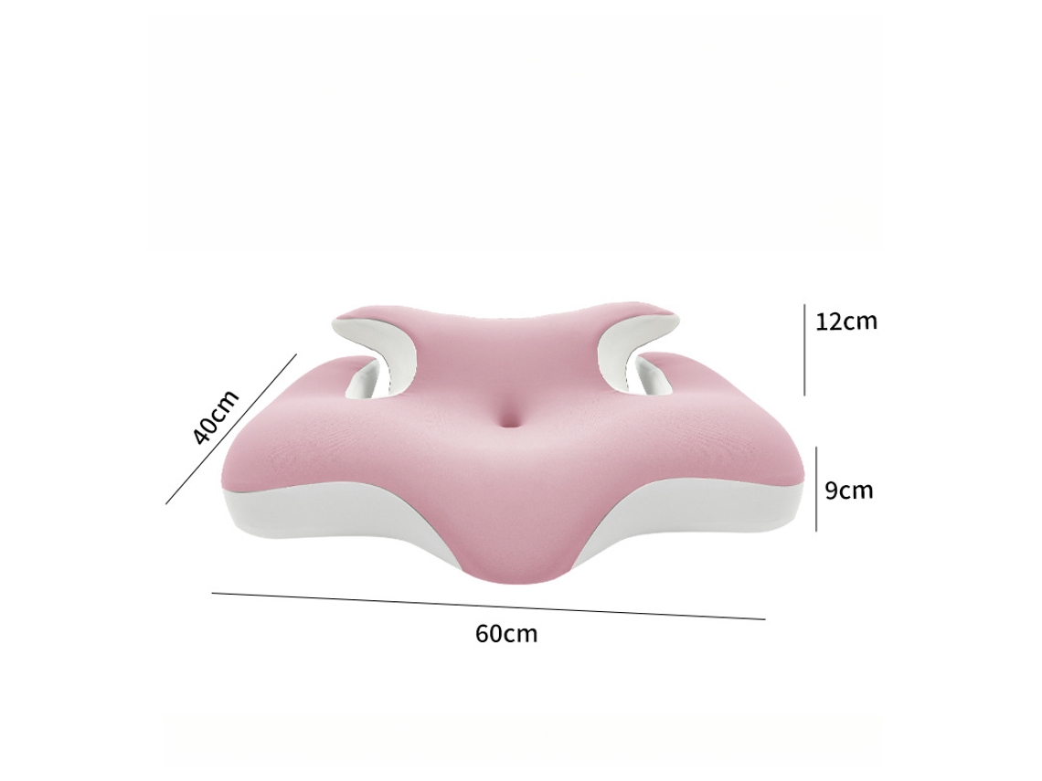 Almohada Para El Cuello Ergonómica De Espuma Viscoelástica Seda De Hielo Transpirable Y Con Un Sueño Seguro (rosa) Cuich