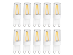 2026-10 Piezas Bombilla Led Bipin G9 1.5w Ac230v Pc Para Hogar Coches Gabinetes Paisajismo