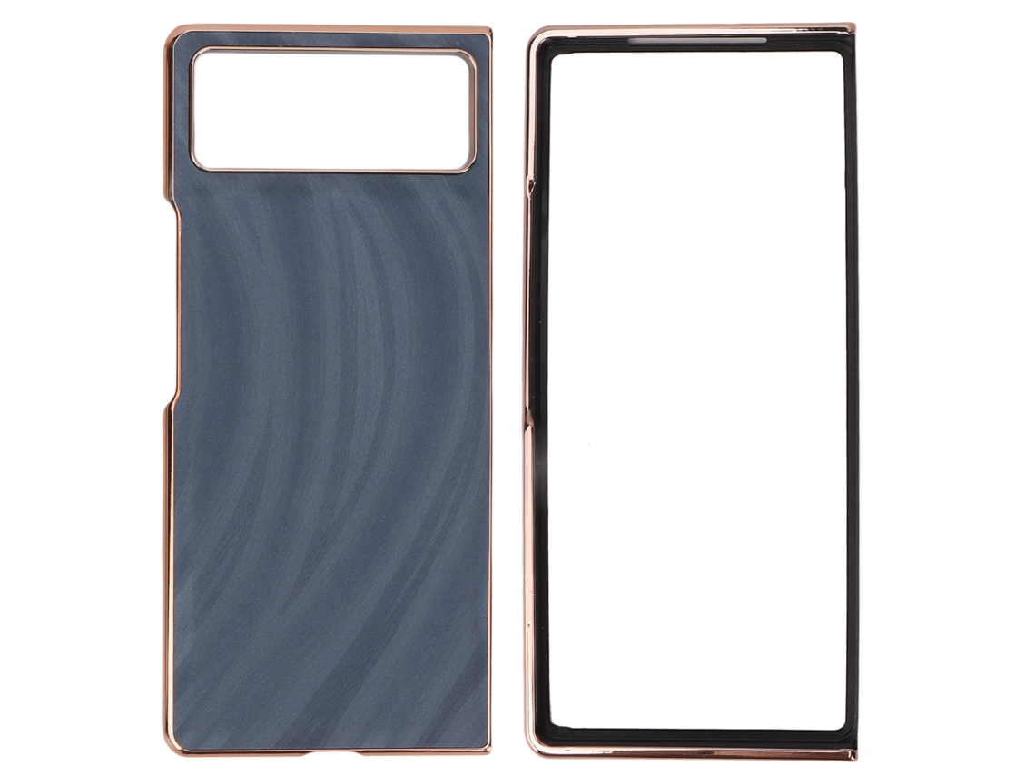 Capa Protetora De Celular Electroplate Para Xiaomi Mix Fold 2 Anti-risco Azul