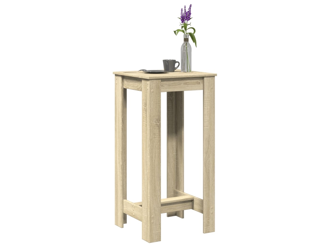 Mesa de bar  Mesa alta de 51 x 50 x 103,5 cm, derivada de madera de roble Sonoma, WSD844050 Lovely Home