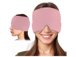 Gorro Rosa Para Aliviar La Migraña, Mascarilla Reutilizable Con Gel Para La Sinusitis Y El Estrés.