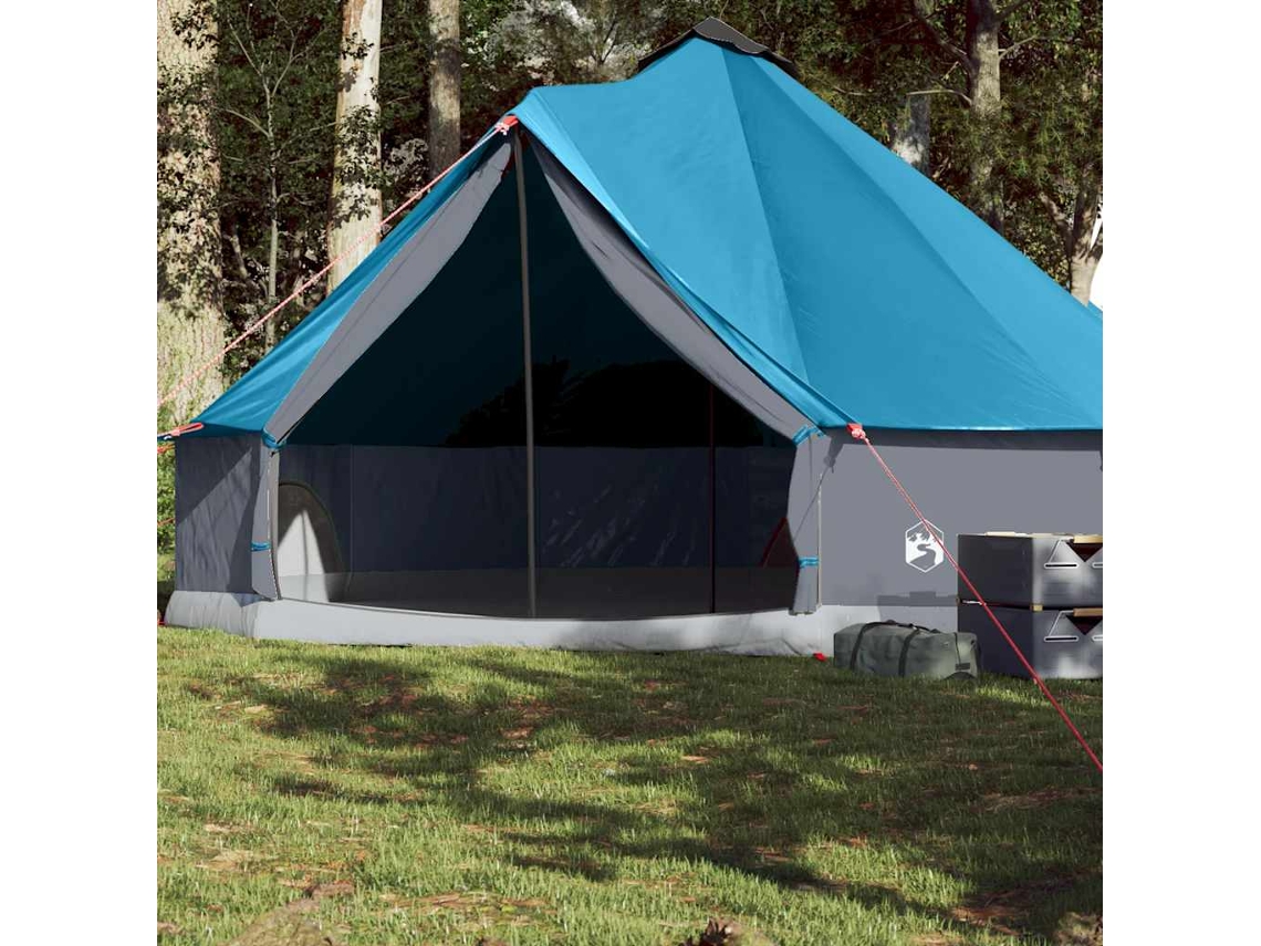 Tienda de campaña familiar tipi para 8 personas, impermeable, azul, Wsd118688 Lovely Home