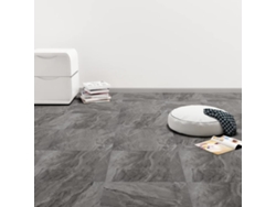 Tarimas Suelo Autoadhesivas 20 Uds Pvc Estampado Negro 1,86 M²