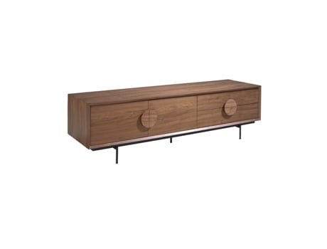 Mueble de TV ANGEL CERDA (180 x 50 x 50 cm - Hoja de Nogal - Nogal)