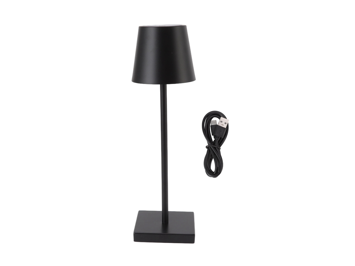 Yncm2026-lámpara De Mesa Led Táctil Inalámbrica Recargable Ajustable De Brillo Moderna Simple Para Restaurante Bar Negro