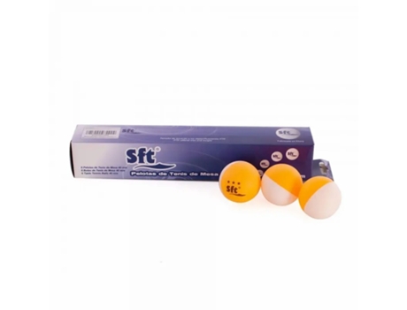 Juego de 6 pelotas de tenis de mesa bicolores SOFTEE ABS