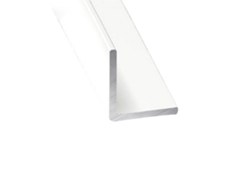 Perfil De Aluminio Blanco Angular - X4 Unds - 1'50m 50/20 Mm