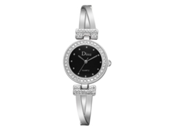 Reloj De Pulsera De Cuarzo Para Mujer Con Elegante Correa De Piel Sintética (negro)