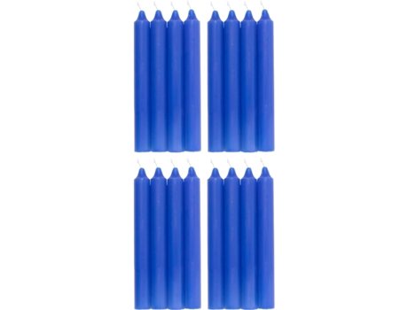 COM-FORT HOUSE- Vela de mesa Azul - Pack velas - Velas Decorativas Sin Perfume - Velas para tu Hogar COM-FORT HOUSE