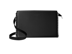 Precioso bolso de mano negro con tachuelas GALLANTRY