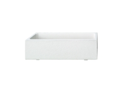 Jardinera de hormigón pintado de blanco - 65x25x28cm ARTICIMENTOS