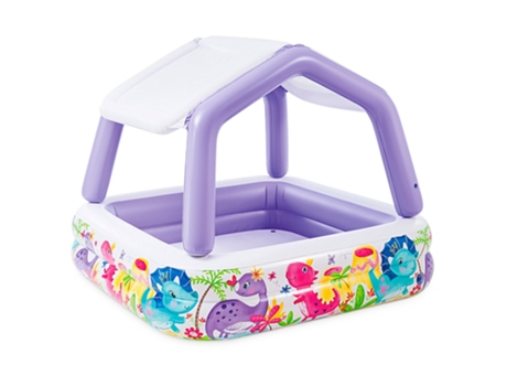 Piscina Hinchable Infantil Intex Con Toldo Extraíble - 157X157X122 Cm - 295 L