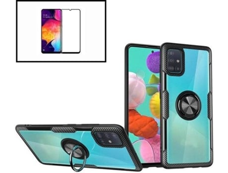 Kit Funda y Protector de Cristal Templado Samsung Galaxy S10E Clear Armor Transparente y Negro