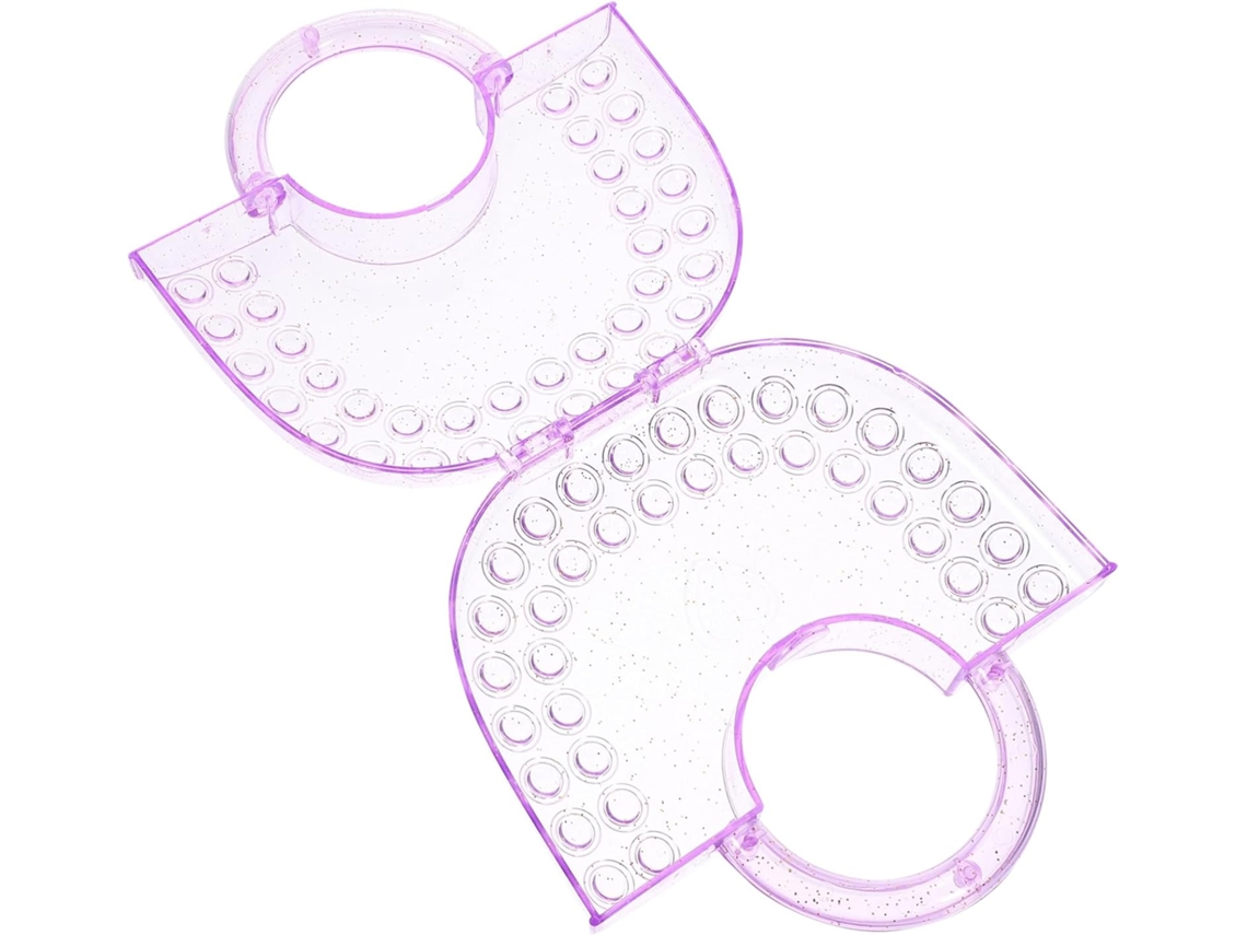 Adorable Bolso Plástico Transparente Guardar Joyas Accesorios Bricolaje Perfecto Fiestas