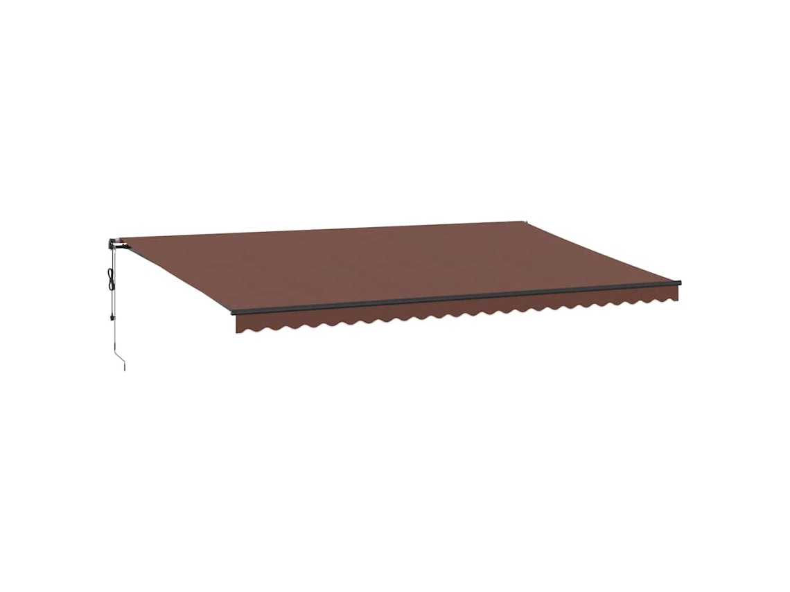 Maison Exclusive - Toldo Retráctil Automático Marrón 600x350 Cm