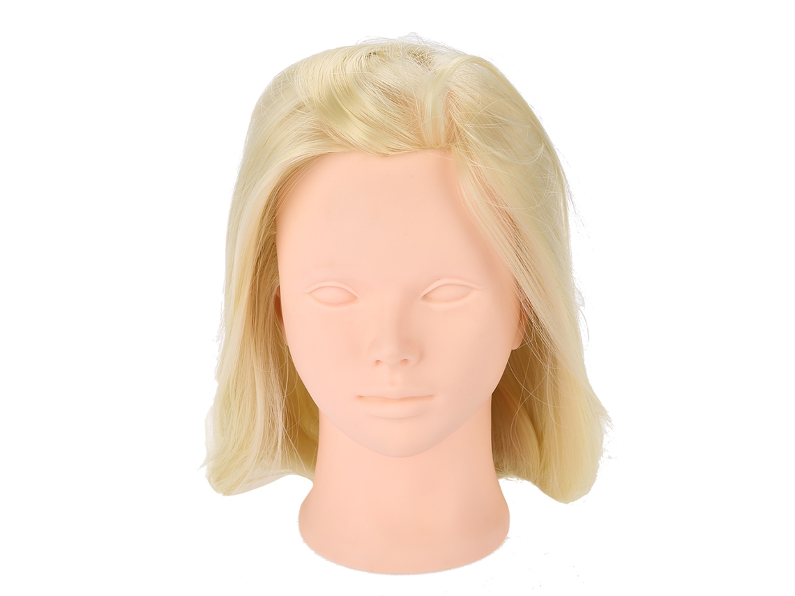 Cabeza De Maniquí Para Entrenamiento De Peluquería Y Estilismo De Cabello Práctico