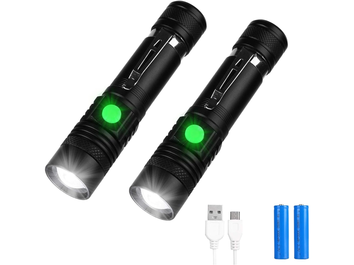 GIGIKILL Lanterna Recarregável Usb 1000 Lumens 4 Modos À Prova De Água