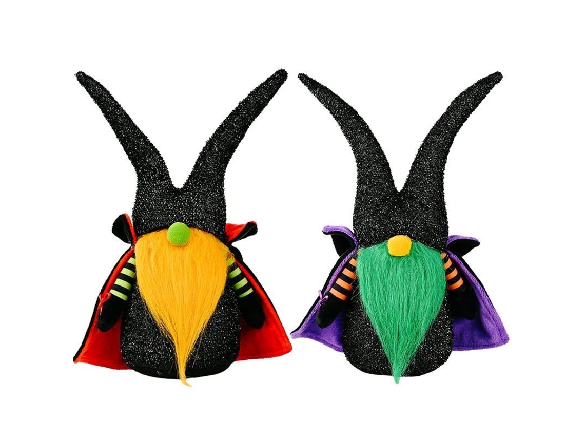 Linjou 2 Muñecos De Peluche De Gnomos Sin Cara Para Decoración De Estantes De Halloween