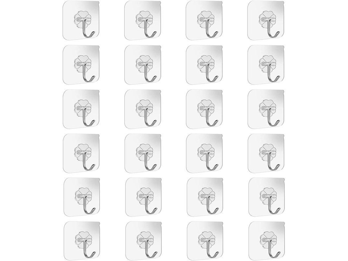 2026-ganchos Transparentes Sin Marcas Resistentes Al Agua Y Aceite Para Baño Cocina Pared Y Techo