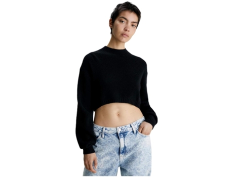 Camiseta de Mujer CALVIN KLEIN Negro (M)