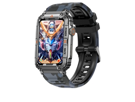 Reloj inteligente para hombre, asistente de voz AI, GPS, seguimiento de movimiento, monitoreo de salud militar, resistente al agua, llamada Bluetoo...