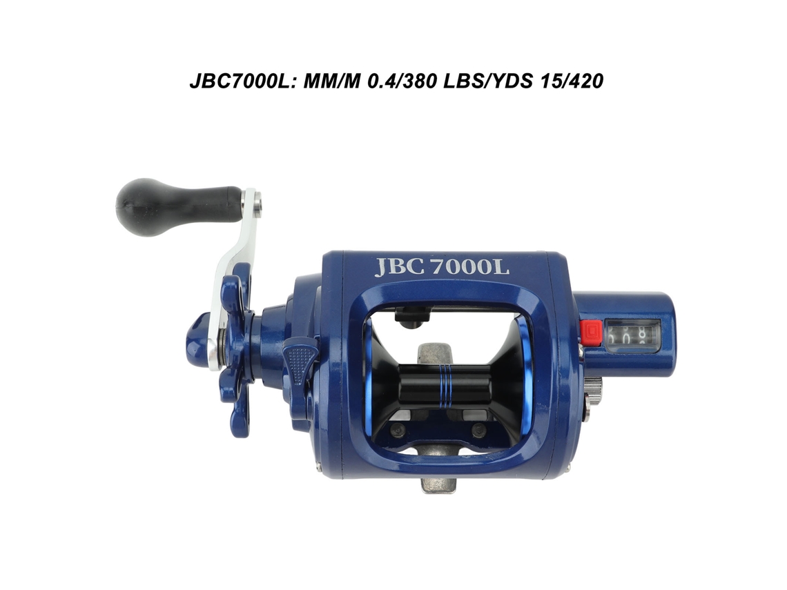 Carrete De Pesca De Baitcasting Redondo Y Suave, Potente Carrete De Surfcasting Para Agua Salada Jbc7000l