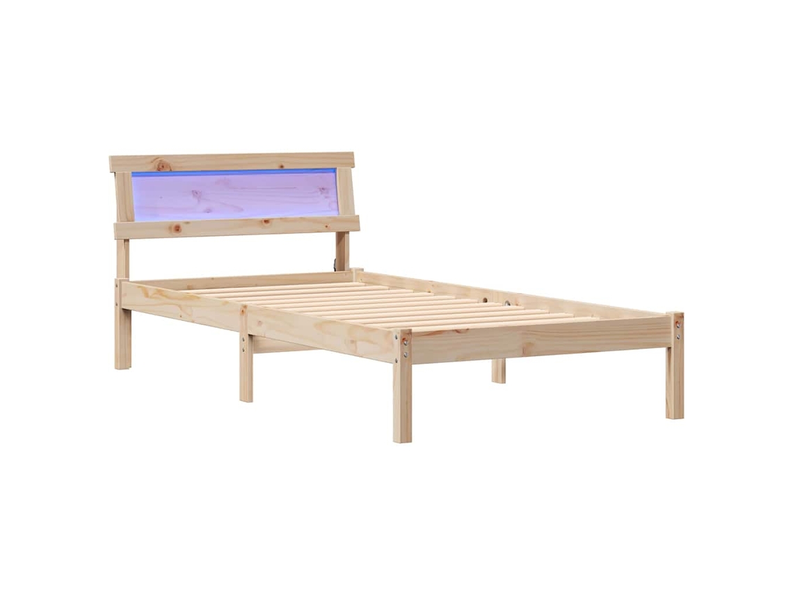 Maison Exclusive - Estructura De Cama Marrón 80 X 200 Cm Madera De Pino Macizo